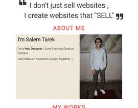 #48 for Need Single page portfolio website for web developer by SalemTarek