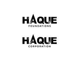 Nambari 110 ya Need two logo for two different organisations. One is “Haque Corporation” which is a holding company of different companies.  Another one is “Haque Foundations” which is a non profit organisation to support different good cause. na MoamenAhmedAshra