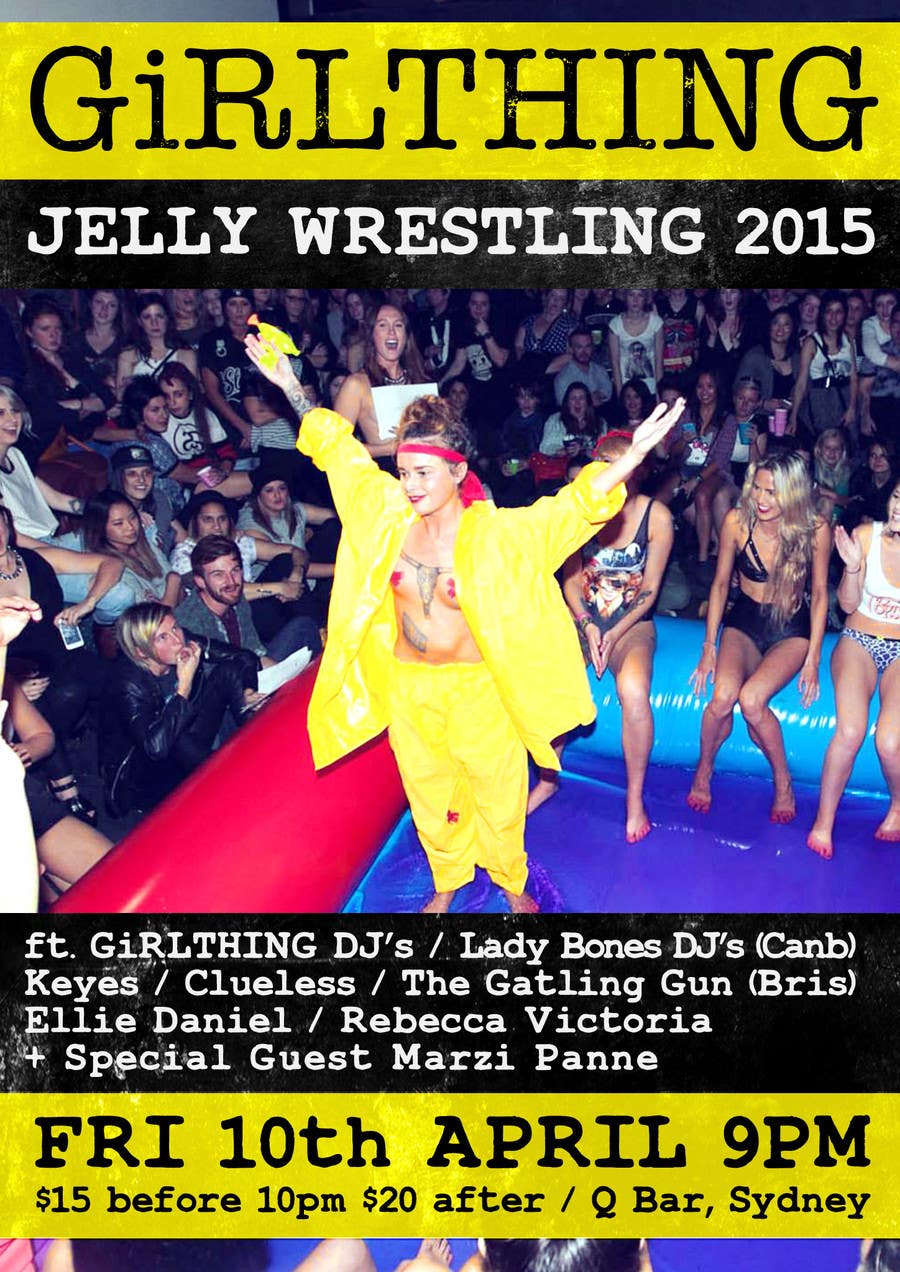 Intrarea #18 pentru concursul „                                                Design a Flyer for Jelly Wrestling Competition
                                            ”