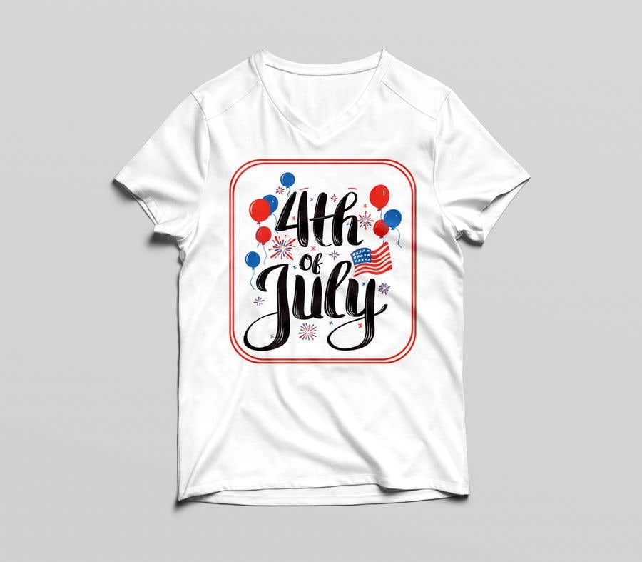 Penyertaan Peraduan #9 untuk                                                 Need a printable vector t-shirt design for 4th of July holiday
                                            