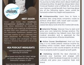 #10 za One Sheeter for Podcast Guest Booking - Jason Duprat - Healthcare Entrepreneur Academy od oreoguy
