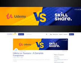 #28 for Banner Design for Blog Page (Udemy vs Skillshare) - CourseDuck.com by ABARUN
