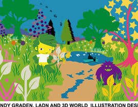 #78 para Candy Garden/Land/World 2D Illustration de shahinurislam9