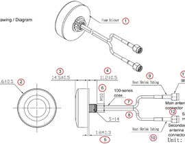 #6 for Modify drawing of antenna:  Draw an expansion of a &quot;screw mount:&quot; Draw the threads by tahsinnihan