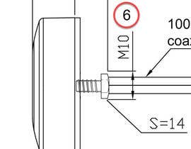 #22 cho Modify drawing of antenna:  Draw an expansion of a &quot;screw mount:&quot; Draw the threads bởi nibirnrn