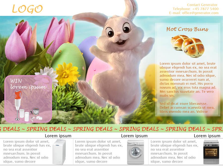 Proposta in Concorso #9 per                                                 Design an email Flyer for Easter Kitchen/Laundry Appliances
                                            