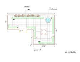 #5 för Simple golf course layout - for condo patio 4 or 5 hole course. av ravi8esr