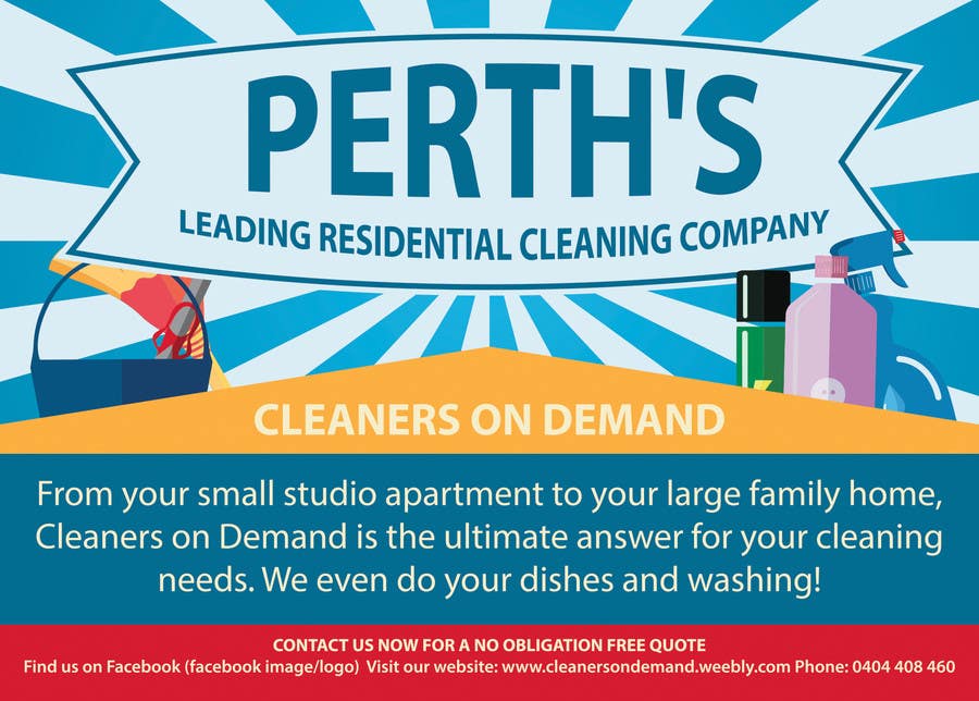 Contest Entry #13 for                                                 Design a Flyer for Cleaners on Demand
                                            