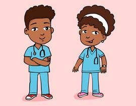 #55 cho Black Boy and Girl Cartoon Doctor bởi graphicart