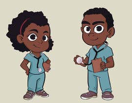 #56 cho Black Boy and Girl Cartoon Doctor bởi Greenkun