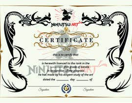 #20 for Design a Martial Arts Grading Certificate af sahanazakter1998