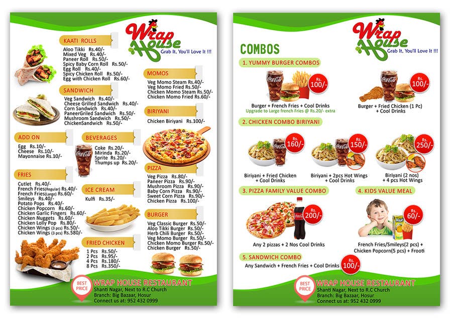 Contest Entry #10 for                                                 I need some Graphic Design Menu card for my Quick Service Restaurant
                                            