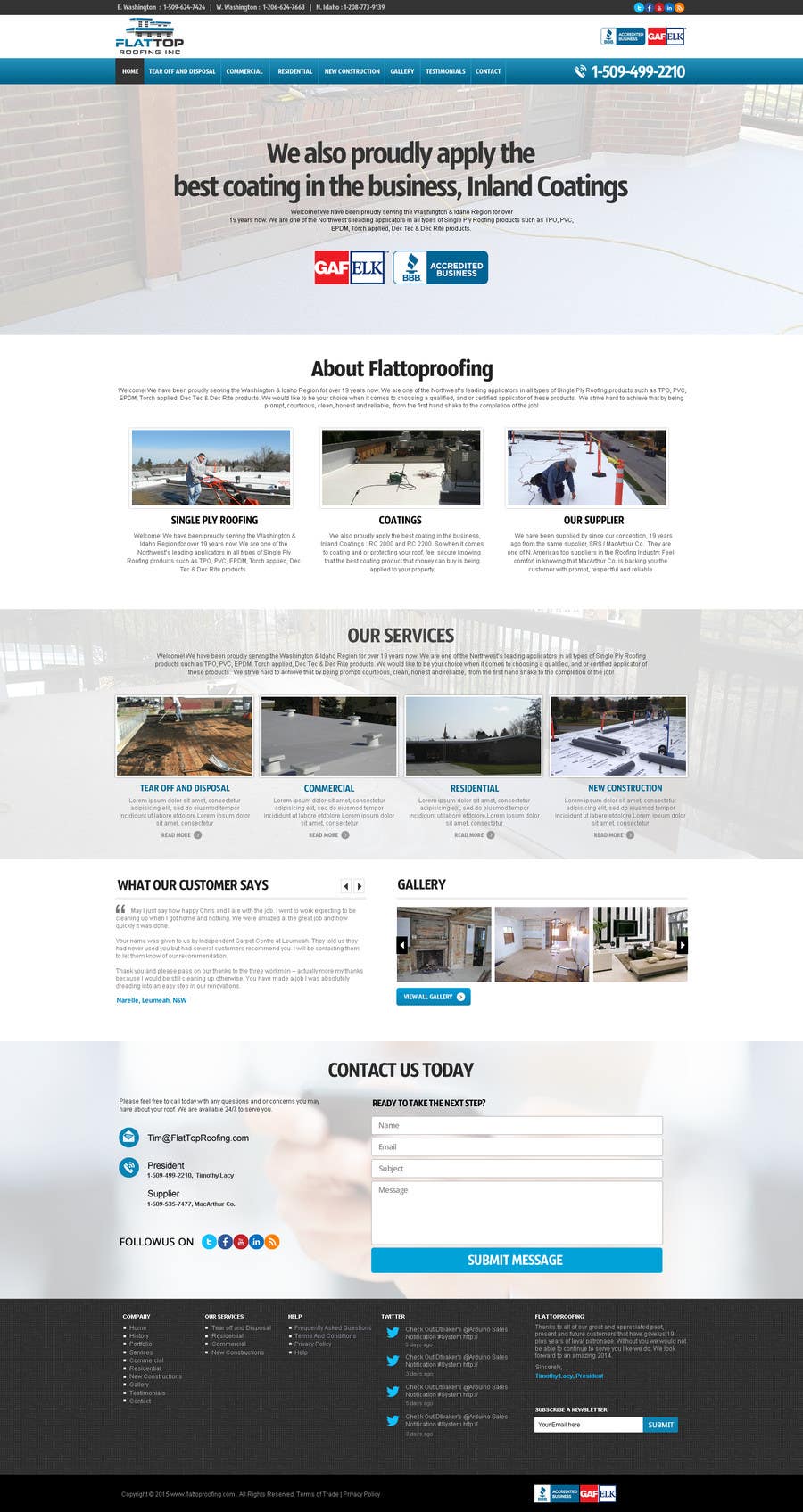 Contest Entry #6 for                                                 Website design for Roofing company
                                            