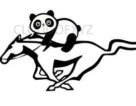 #11 for Create a car decal of a panda riding the Ford mustang horse. by CLOUDOFXYZ