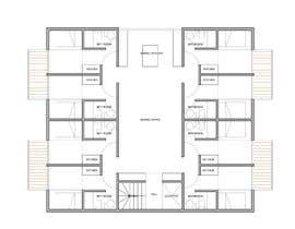 #26 for Contest: Architect to propose floor plan layout design for apartments (4+BR, 4BA) by sharrison92