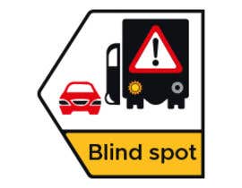 #133 for re-draw / re-design safety sign (Blind Spot) by bandashahin