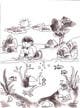Contest Entry #16 thumbnail for                                                     Draft pages for a kids book with illustrations and drawings
                                                