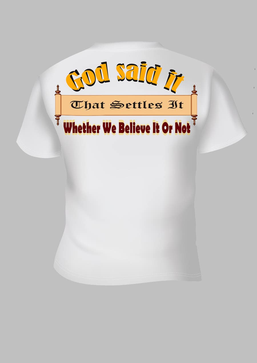 Contest Entry #15 for                                                 Scroll Design for back of White T-shirt
                                            