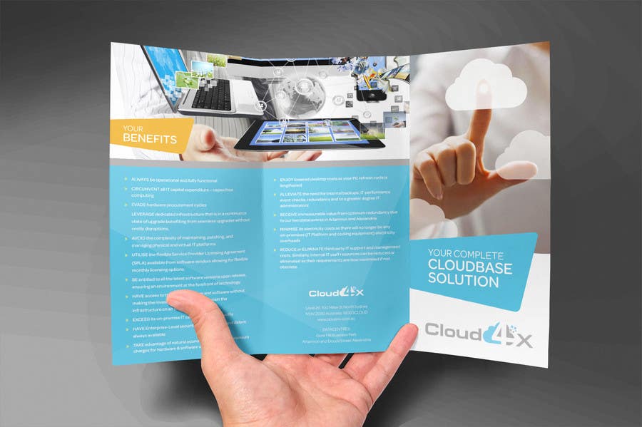 Contest Entry #20 for                                                 Design a Brochure for IT Cloud company
                                            