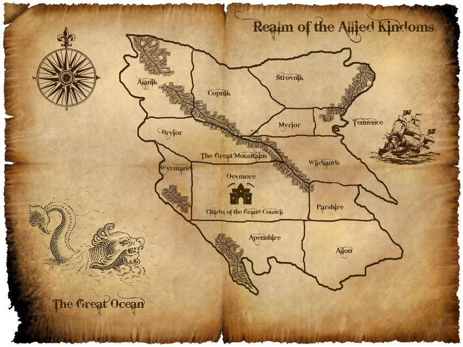 Contest Entry #12 for                                                 Design a fantasy map for my novel
                                            
