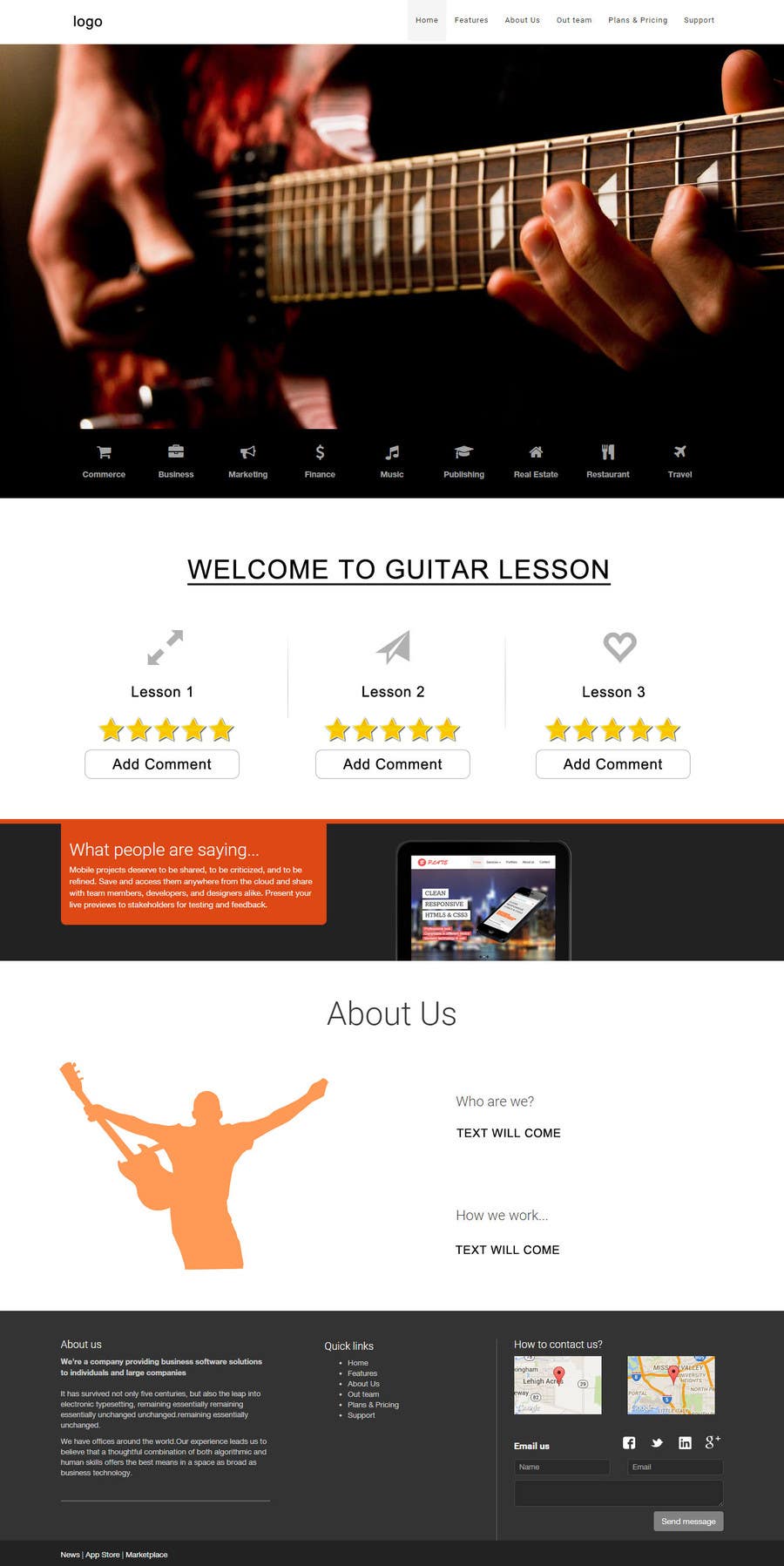 Contest Entry #11 for                                                 Design and built Guitarlesson compare website
                                            