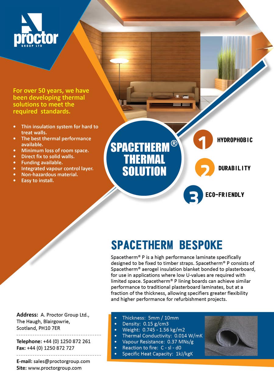 Penyertaan Peraduan #27 untuk                                                 Advertisement Design for Spacetherm Bespoke
                                            