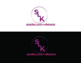 #42 para “Sending Love &amp; Kindness” with same fonts used for my logo in the same colour. If the S, L and K can be larger and the other lettering still in capitals. Thank you de designbishas
