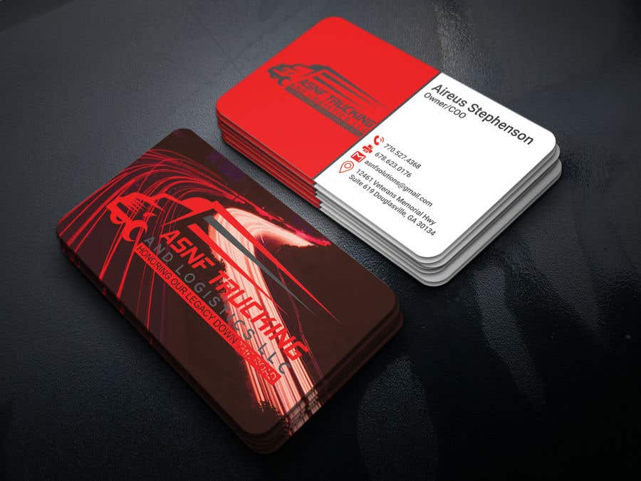 Proposition n°152 du concours                                                 Business cards - trucking company
                                            