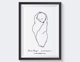 #33 untuk Illustrations of 2 children for birth poster oleh HohoDesign