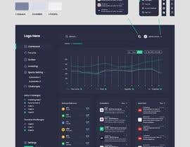 #55 for Finance Dashboard Single Page Mockup Design and Color Palette by Jamalmun