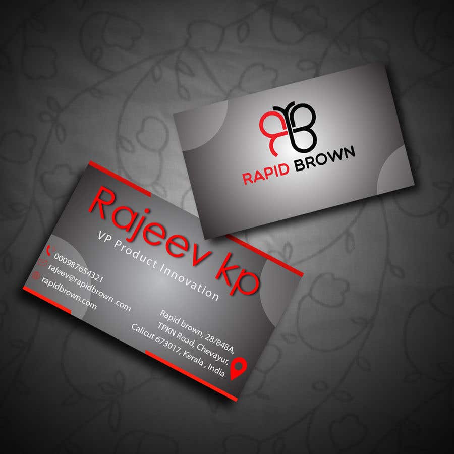 Inscrição nº 58 do Concurso para                                                 Require a Business card ,  letter head and envelope  for my company named Rapid brown,
                                            