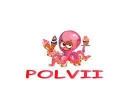 Nro 90 kilpailuun create a logo for an ice cream shop with this name: POLVII and with the figure of the octopus. käyttäjältä mdmasumbbillah