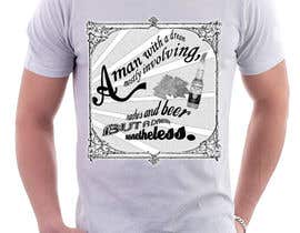 #11 for Retro Grey T-shirt Design Nacho by hyroglifbeats