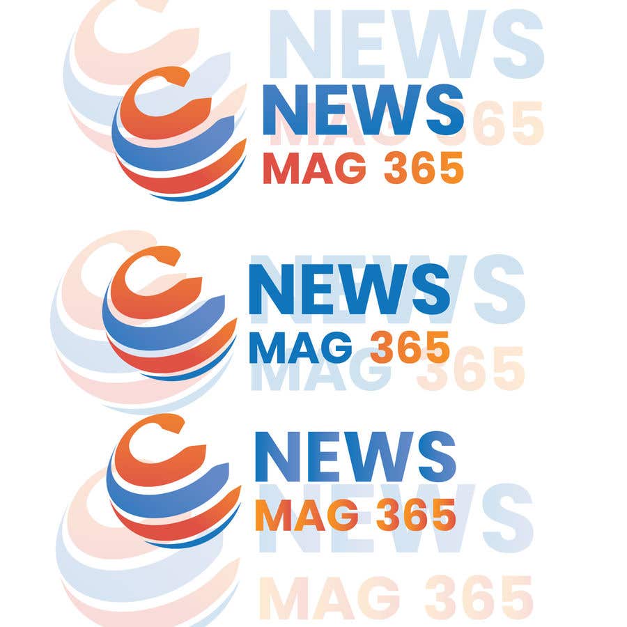 Penyertaan Peraduan #68 untuk                                                 Urgently required very sleek and eligent designed logo and favicon for my website which is based on online news => website brand name is News Mag 365 so i am looking for logo and favicon for it in 3 colors
                                            