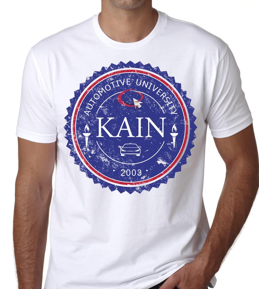 Participación en el concurso Nro.38 para                                                 Design for a t-shirt for Kain University using our current logo in a distressed look
                                            