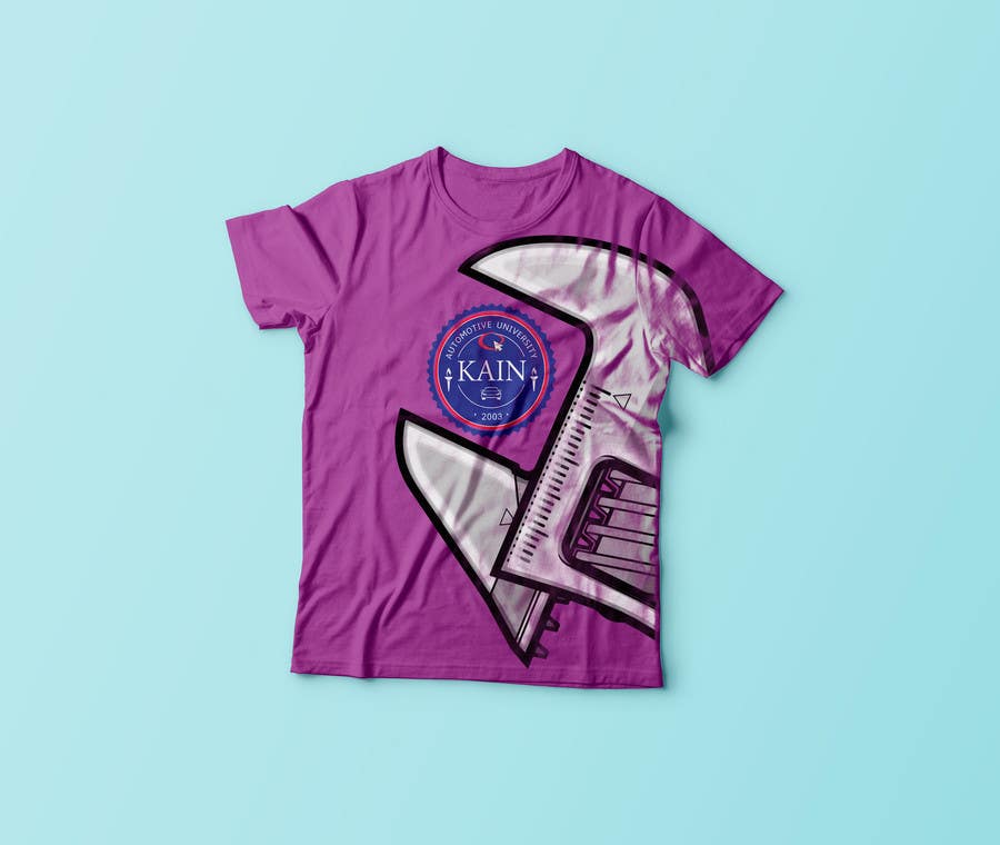 Příspěvek č. 25 do soutěže                                                 Design for a t-shirt for Kain University using our current logo in a distressed look
                                            