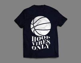 #45 for I would like to Change words to HOOP VIBES ONLY in the same font pattern it is already. Remove the skull and flowers and add a basketball where the skull is over the letters.. i would like it in black and white for sure.. by Biplob1310