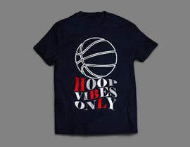 #58 for I would like to Change words to HOOP VIBES ONLY in the same font pattern it is already. Remove the skull and flowers and add a basketball where the skull is over the letters.. i would like it in black and white for sure.. by Biplob1310