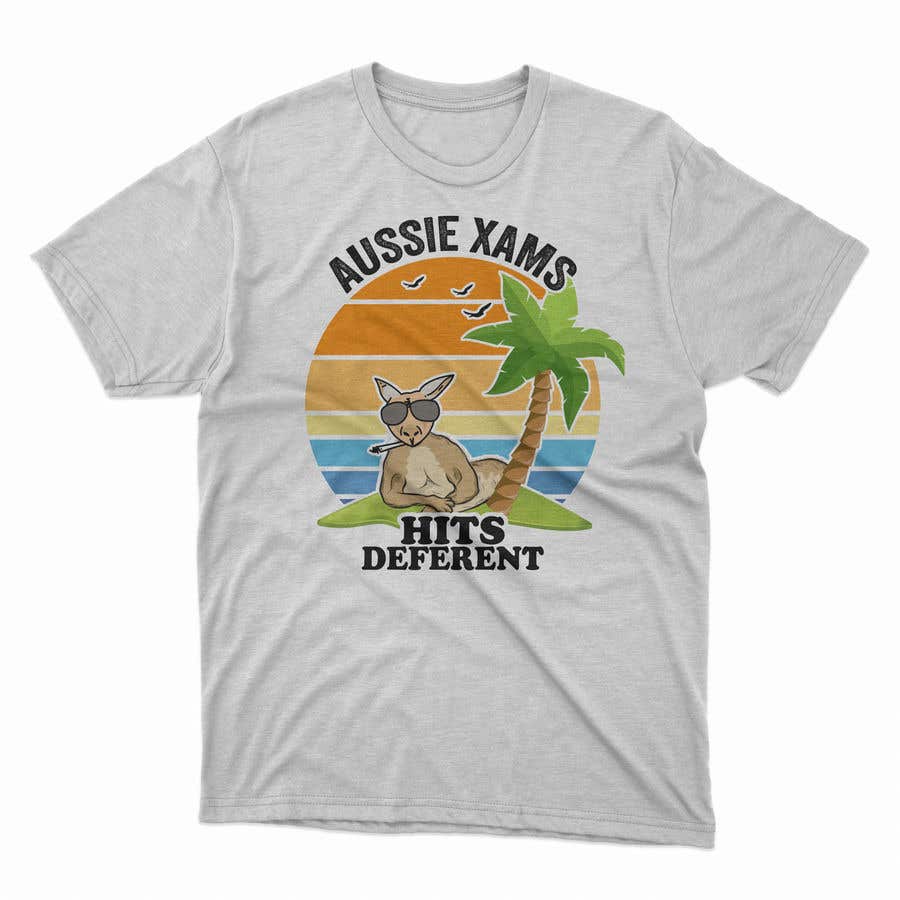 Contest Entry #45 for                                                 Design a stoner Kangaroo on the beach Christmas T-Shirt
                                            