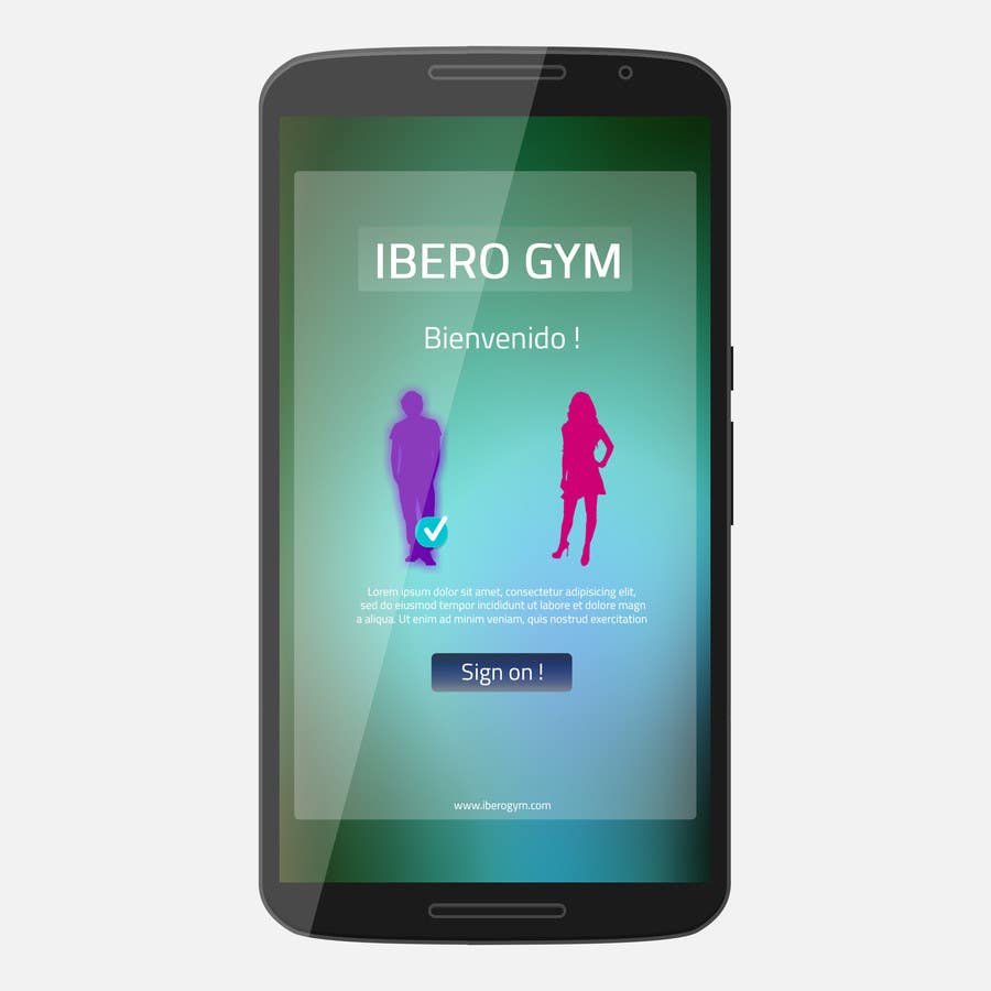 Penyertaan Peraduan #38 untuk                                                 Design an App Mockup for a Gym
                                            