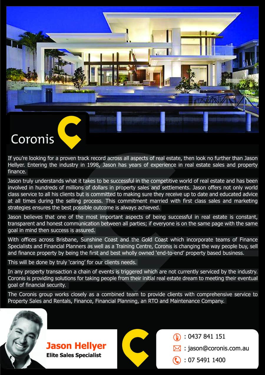 Entri Kontes #13 untuk                                                Design a Flyer for Real Estate Agent
                                            