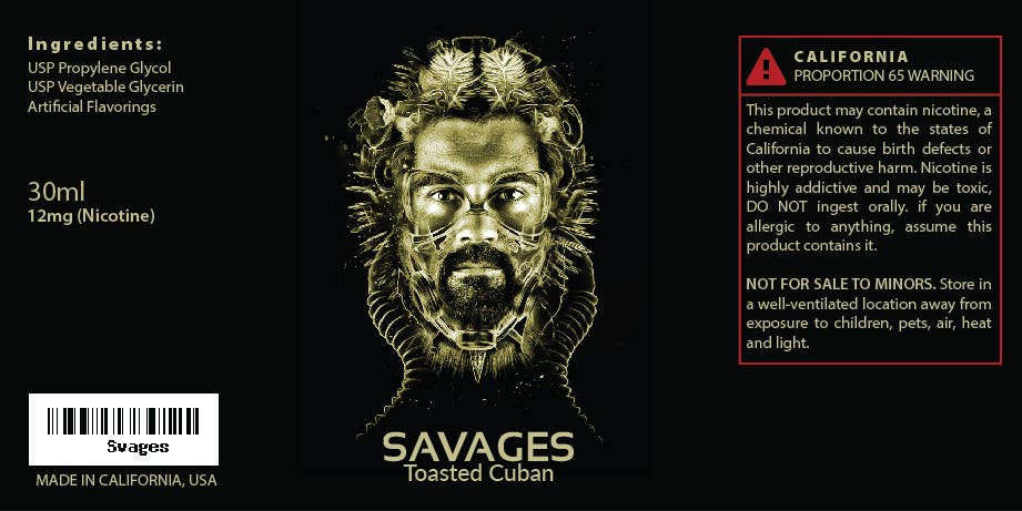 Konkurransebidrag #141 i                                                 Savages bottle label design
                                            