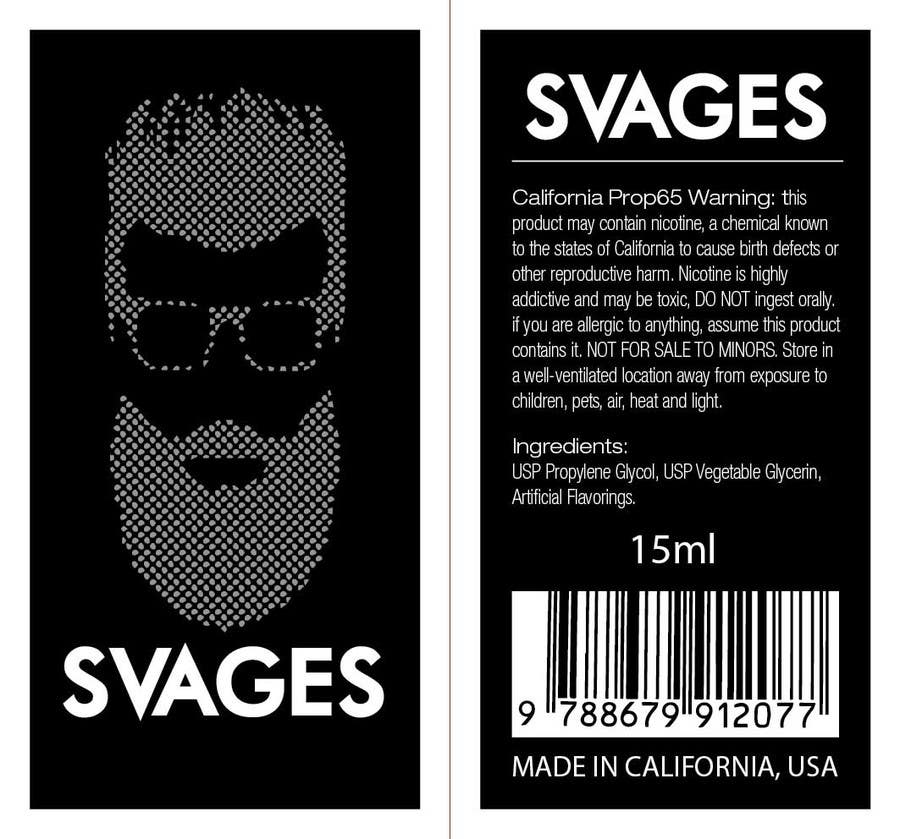 Tävlingsbidrag #132 för                                                 Savages bottle label design
                                            