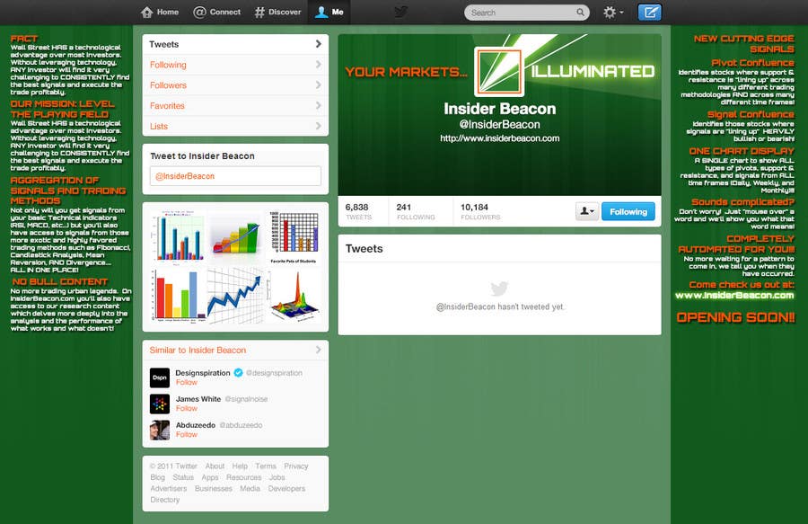 Proposition n°10 du concours                                                 Twitter Background Design for Financial/Stocks/Trading Tool Website
                                            