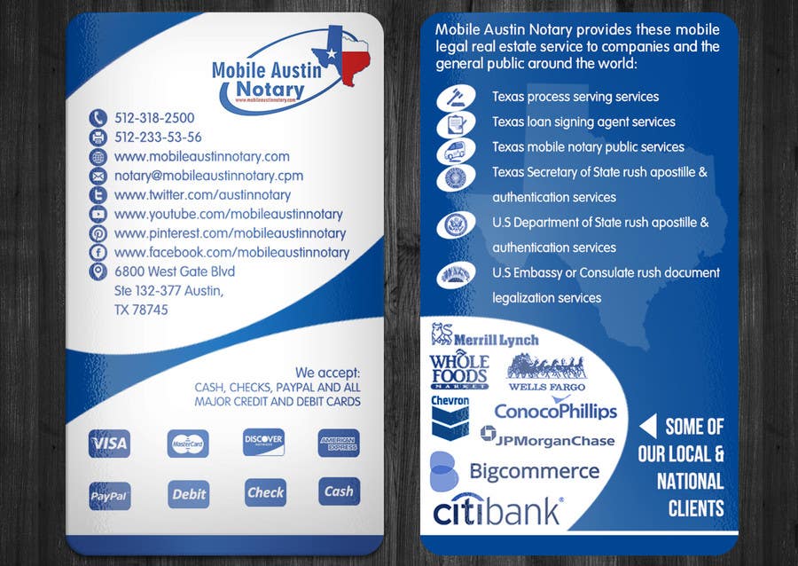Contest Entry #27 for                                                 Revamp Existing Business Card Into a Modern Clean Design
                                            