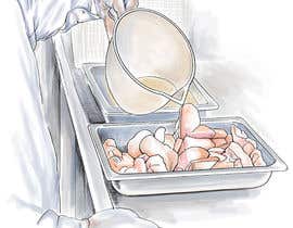#30 untuk Illustration is needed to show Fried Chicken Cooking Process oleh artkrishna