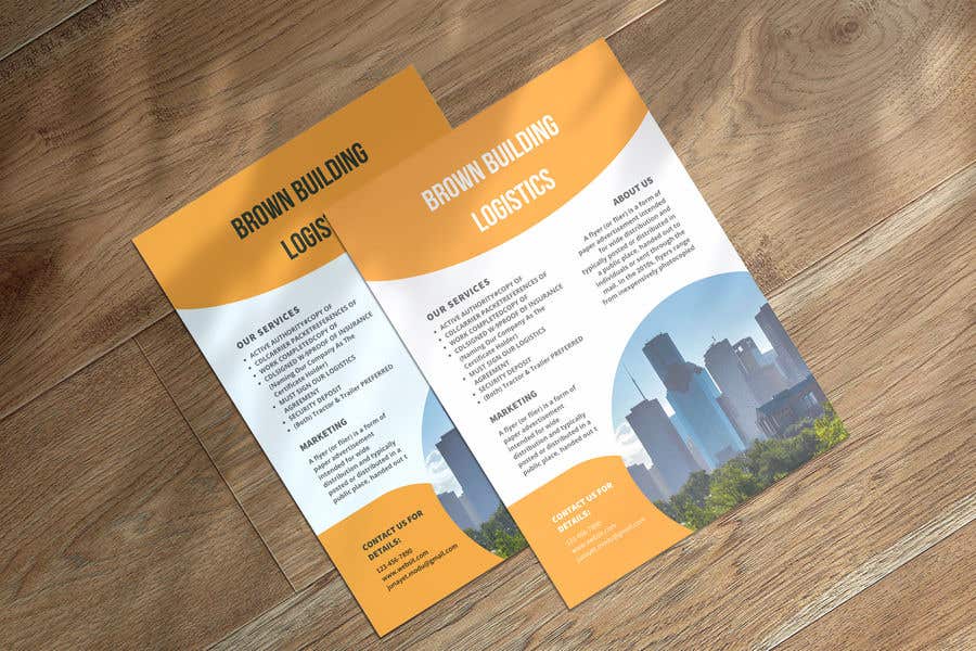 Contest Entry #170 for                                                 Brown Building Logistics Flyer
                                            