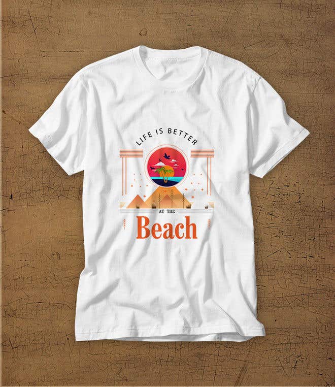 Entri Kontes #788 untuk                                                Beach Themed T-Shirt Design
                                            