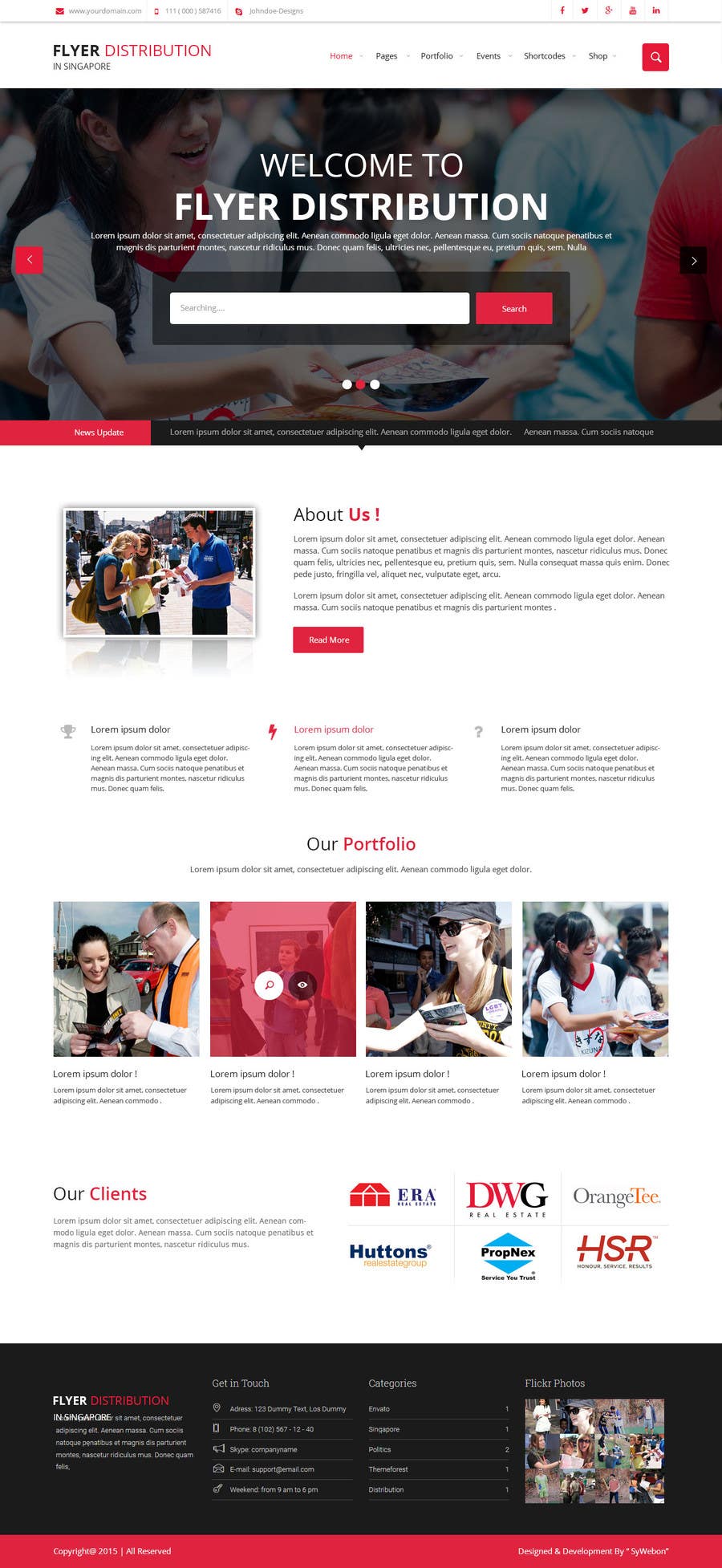 Participación en el concurso Nro.4 para                                                 Build a Website for flyer distribution in singapore
                                            