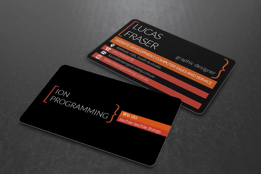 
                                                                                                                        Contest Entry #                                            14
                                         for                                             Design some Business Cards for Ion Programming
                                        